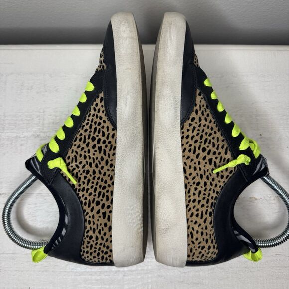 Gianni Bini Kaekko Glitter Star Cheetah Animal Print Fashion Sneakers Size 7 - Picture 7 of 9